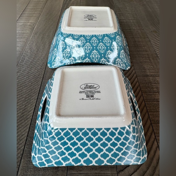 Vintage Certified International Bronson Pinchot Home Square Bowl Set - Picture 3 of 16